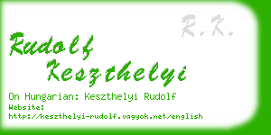 rudolf keszthelyi business card